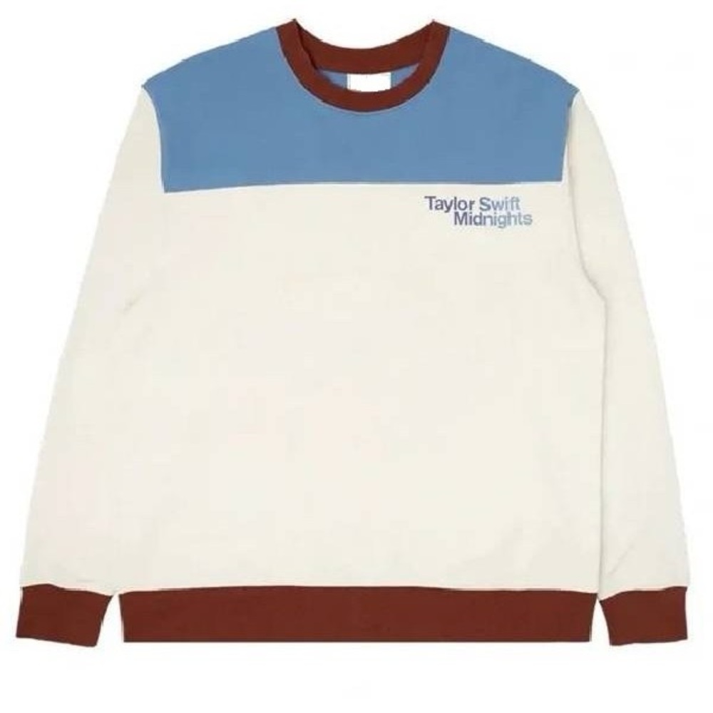 Taylor Swift Midnights Colorblock Crewneck Medium New in Bag